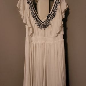 Black and white summer dress